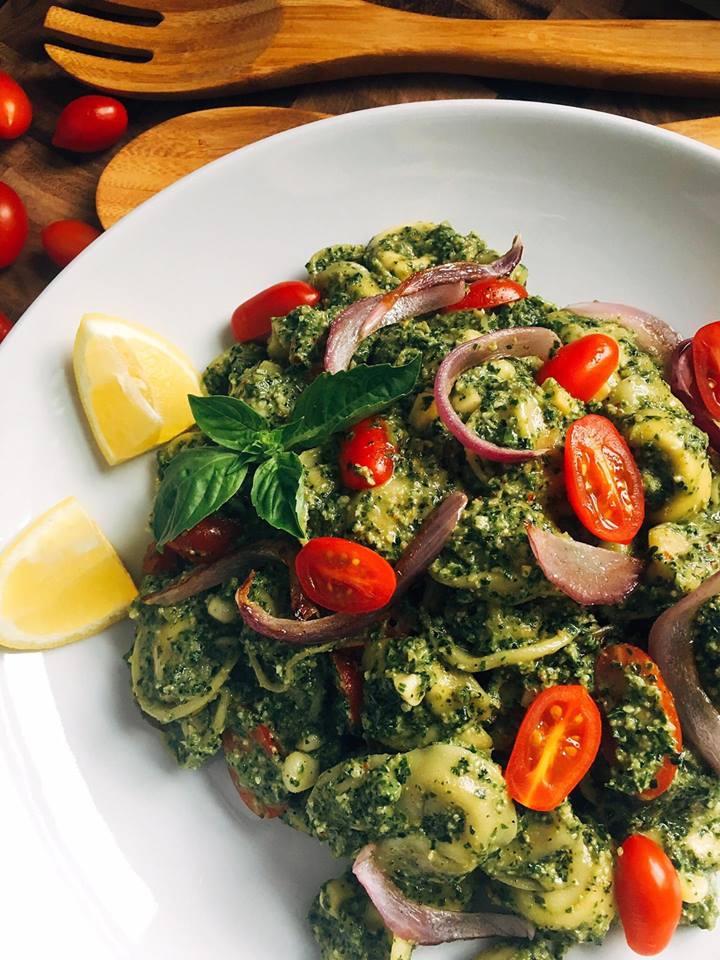 Simple and fast, this basil pesto is ready in just minutes! Full of bright and fresh flavors, this pesto is a regular in the menu rotation. | Three Olives Branch