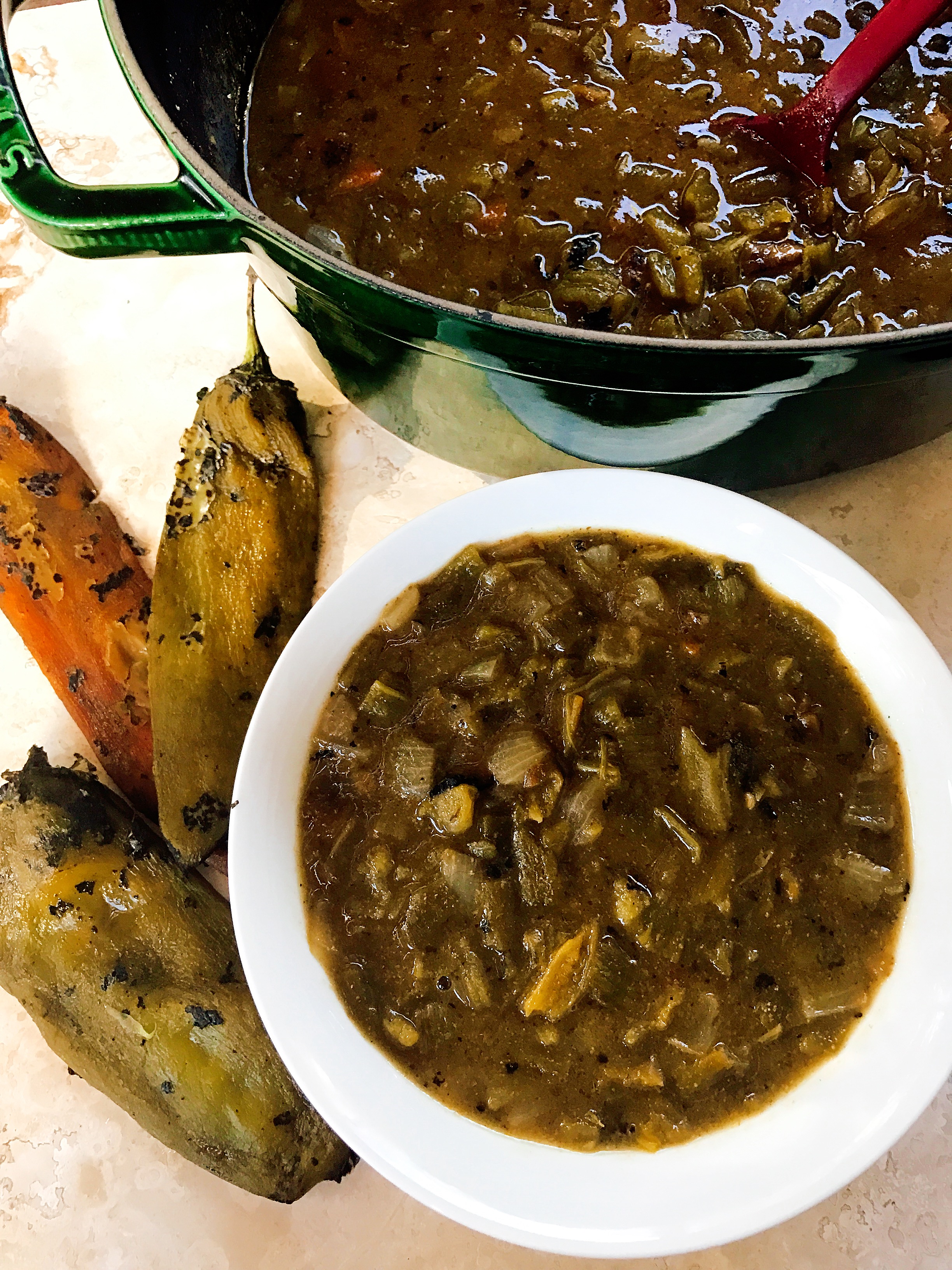 Vegetarian Hatch Green Chili Three