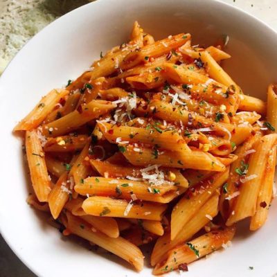 Arrabiata Pasta Sauce (Pasta Arrabiata) - Three Olives Branch