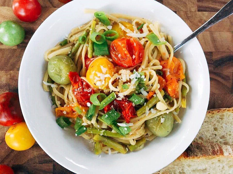 Pasta Primavera With White Wine Sauce