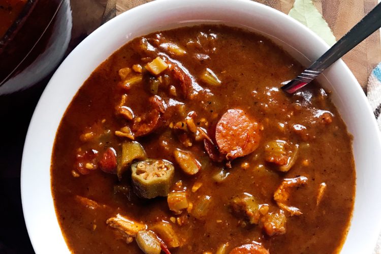 Authentic Chicken and Smoked Sausage Gumbo