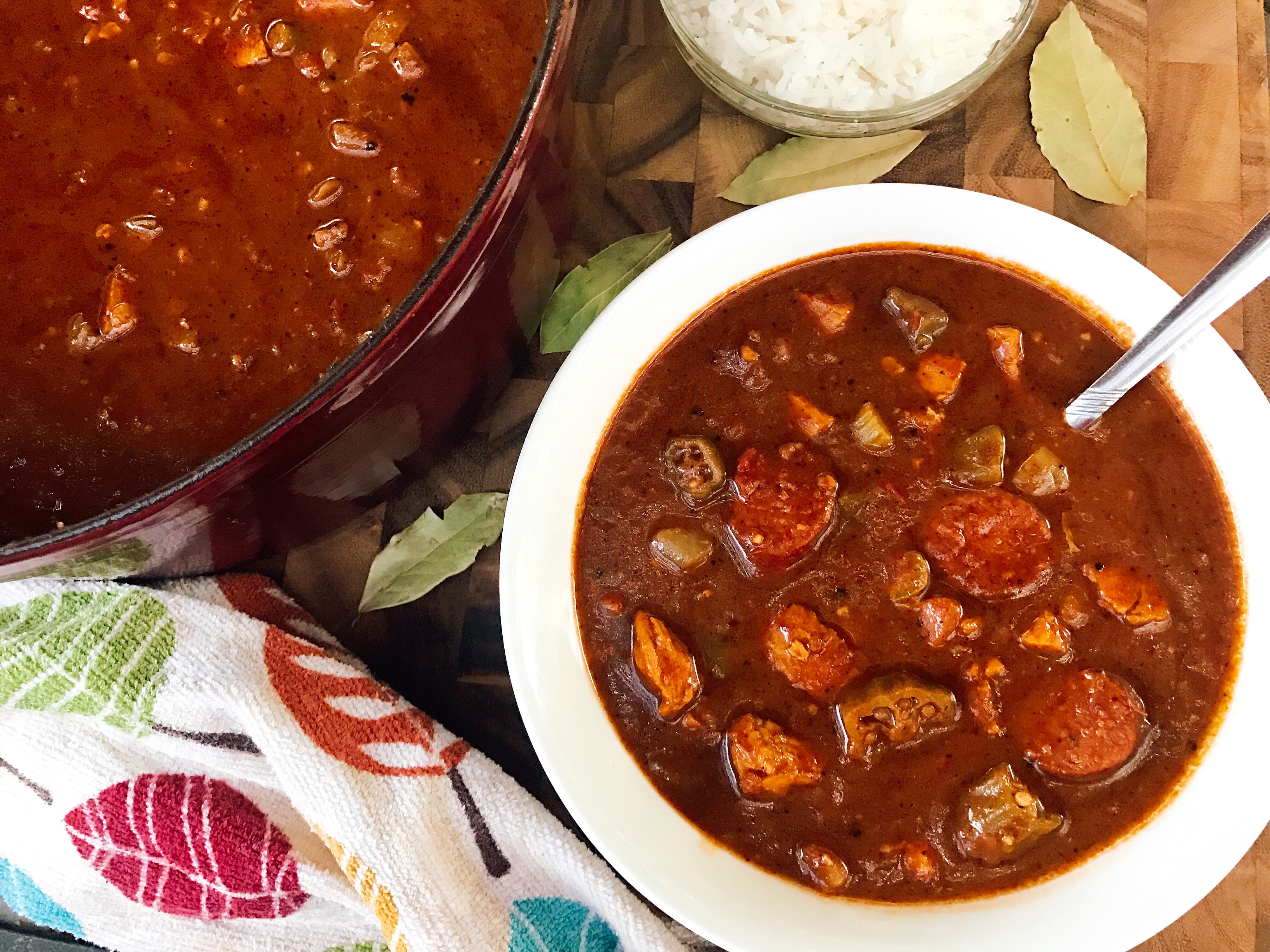 Authentic Chicken and Smoked Sausage Gumbo Three Olives Branch
