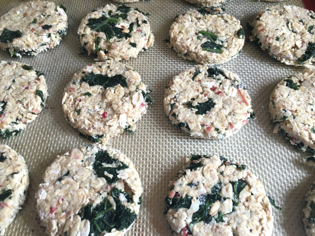 Kale, Apple, and Oat Dog Treats | Three Olives Branch