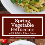 Long pin for Pasta Primavera with White Wine Sauce