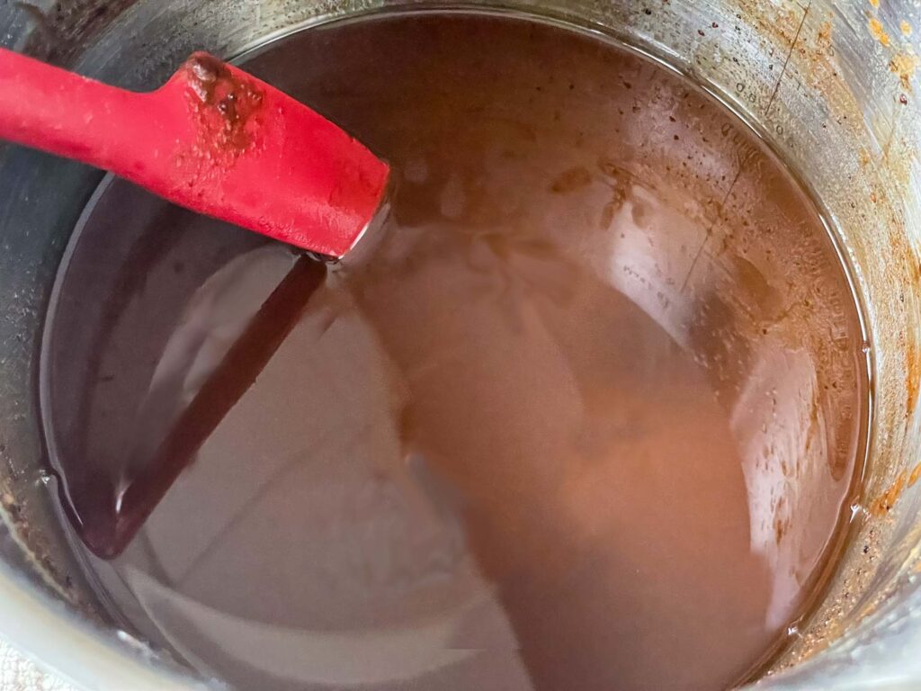 The shade of brown that you want the roux to be