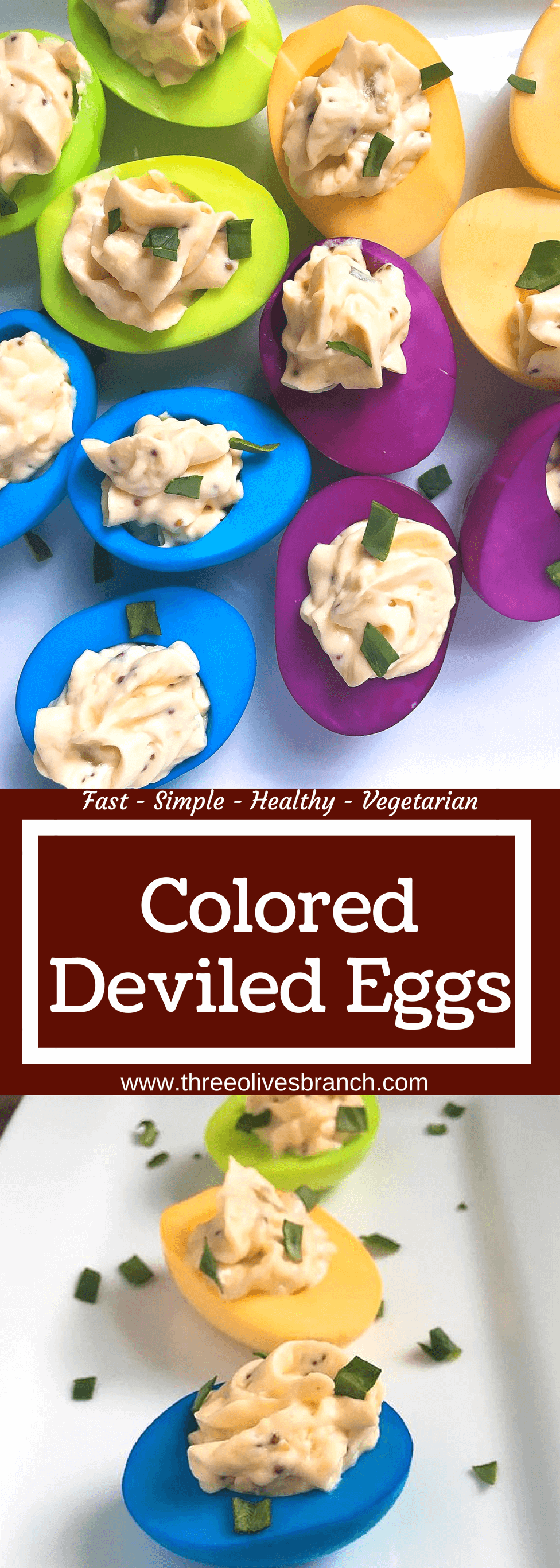 Colored Deviled Eggs Three Olives Branch