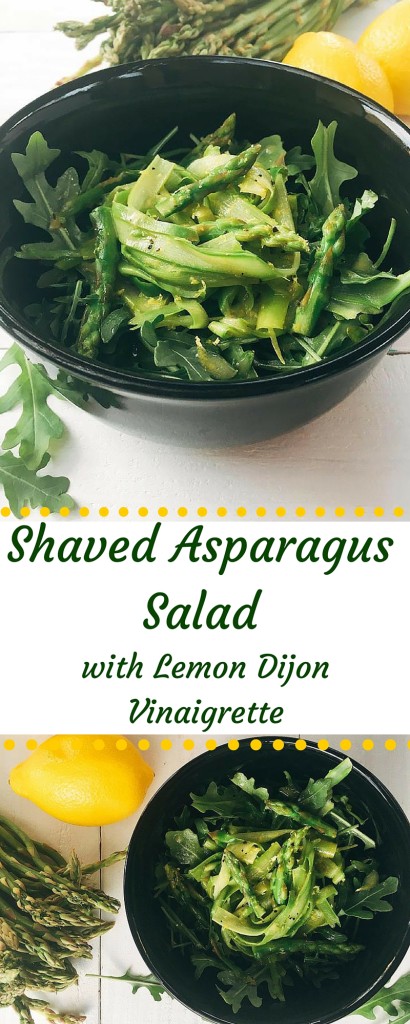 Shaved Asparagus Salad with Lemon Dijon Vinaigrette | Three Olives Branch