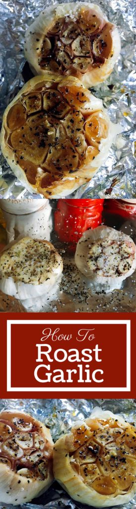 Roasting garlic is an easy way to elevate flavors of any dish and bring out the rich and soft flavors of garlic. Prep in just a couple minutes, throw in the oven to roast, and you have a flavor bomb!
