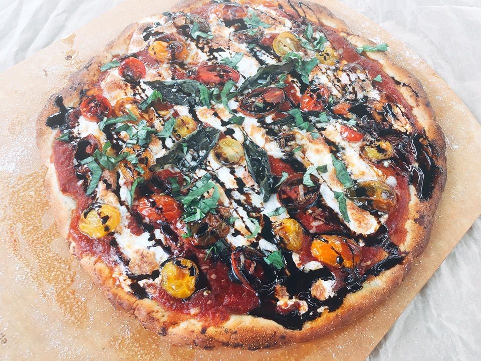 balsamic caprese pizza