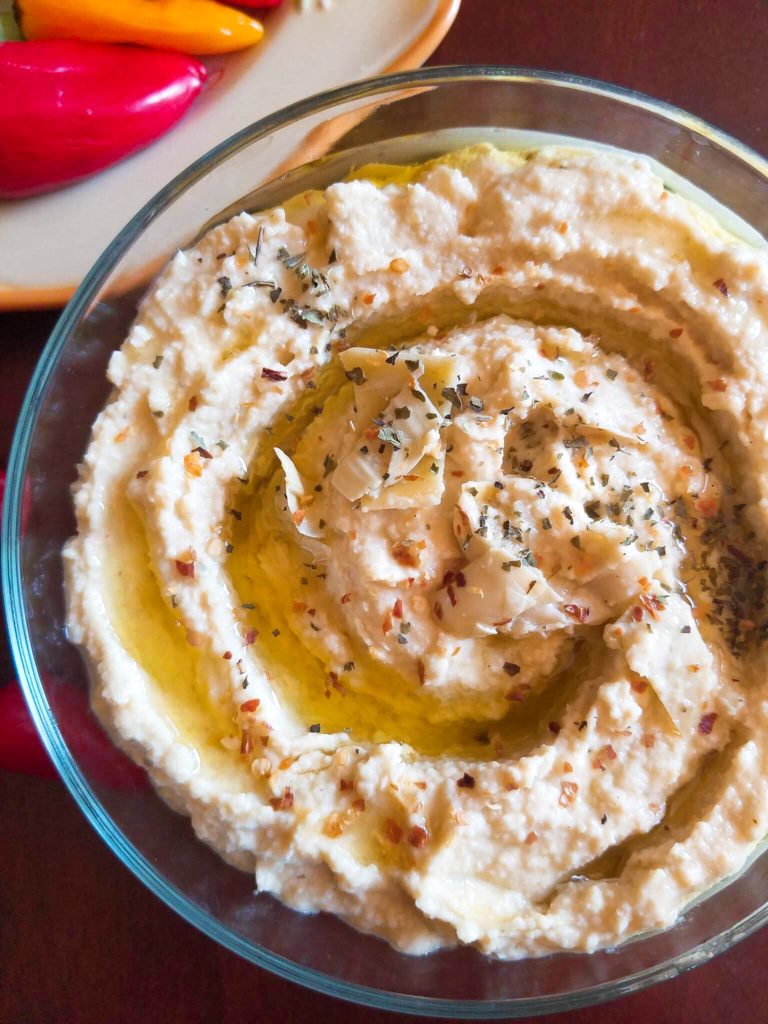 Artichoke Lemon Hummus Three Olives Branch