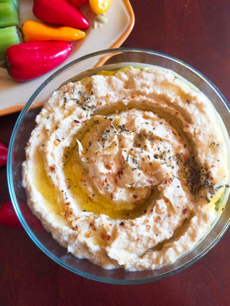 artichoke lemon hummus