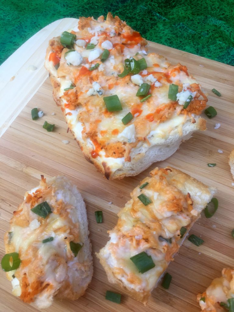 All the traditional flavors of buffalo wings in a cheesy bread! Easy and fast to prepare. Perfect for watching the big game!