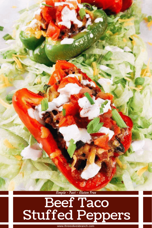 Beef Taco Stuffed Peppers featuring HERDEZ® salsa made healthy in a bell pepper shell. Make in advance for your event and grilled in just 10 minutes! Kid friendly recipe and perfect for the big game. #mexicanrecipes #grillingrecipes #tacorecipes #superbowlrecipes #gameday