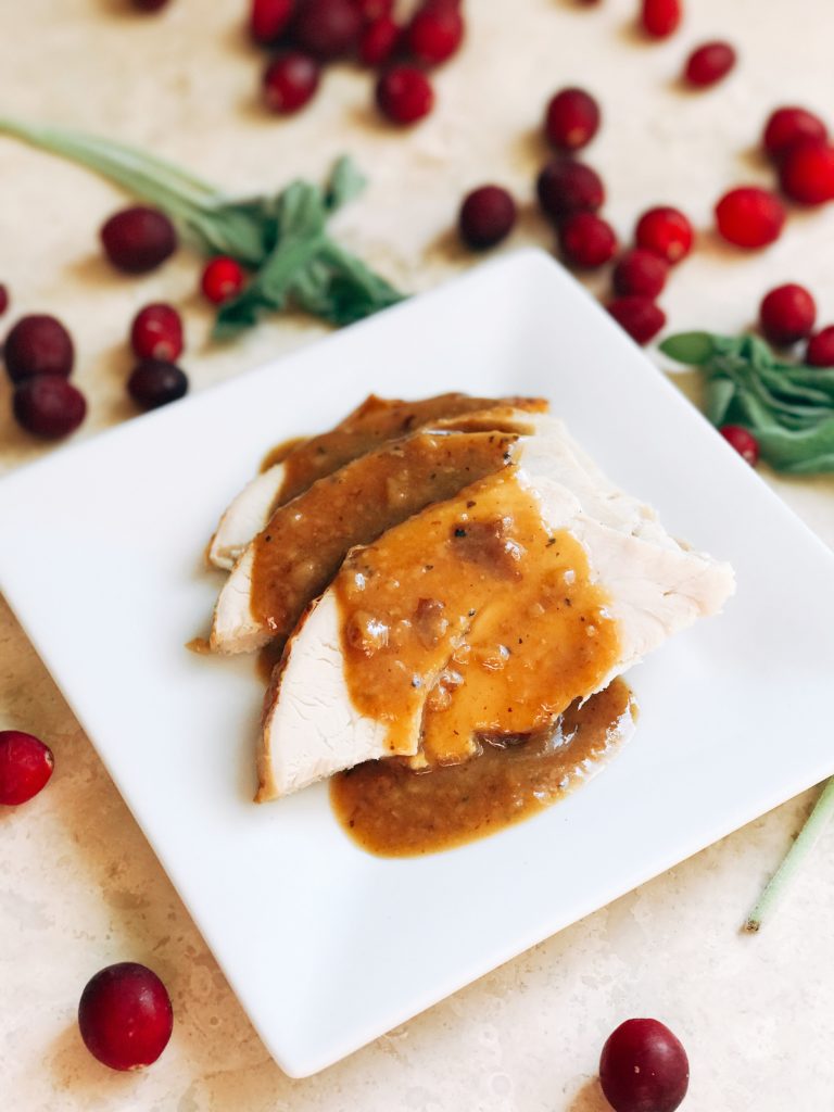 A fast and easy recipe to Learn How to Make Turkey Pan Gravy. Just a few minutes while the turkey is resting and you will have a flavorful and quick gravy for Thanksgiving, Christmas, or any holiday. Three Olives Branch | www.threeolivesbranch.com