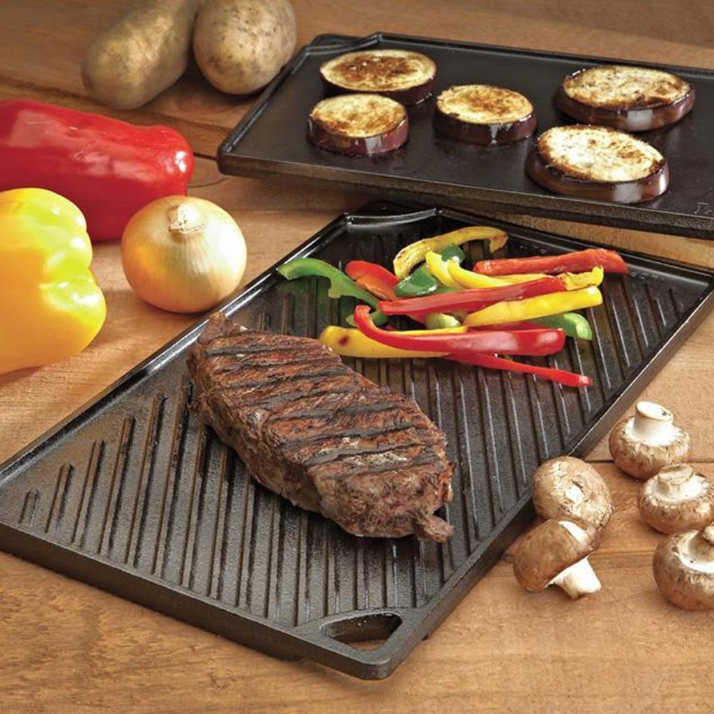 Grill Griddle - A perfect gift for the grill lover in your life! Great for Dad, husband, men, and women. Present for Christmas, Hanukkah, birthdays, or any other gift giving holiday! | 20 Gift Ideas for Grill Lovers | Three Olives Branch | www.threeolivesbranch.com