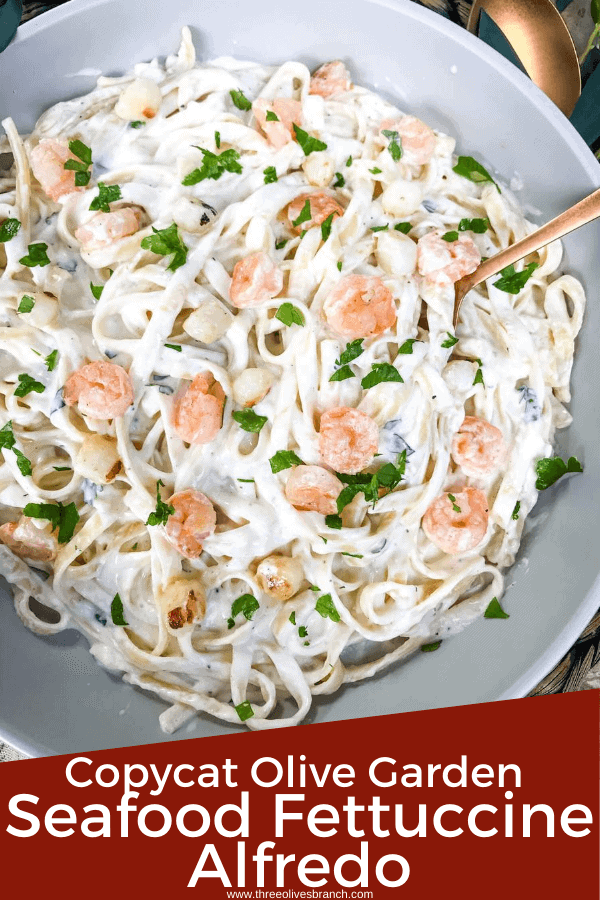 Seafood Alfredo, Lunch & Dinner Menu