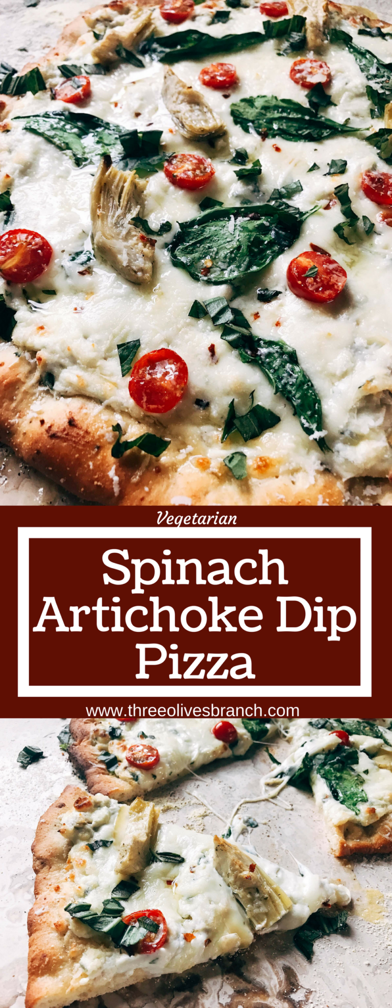 Spinach Artichoke Dip Pizza Three Olives Branch