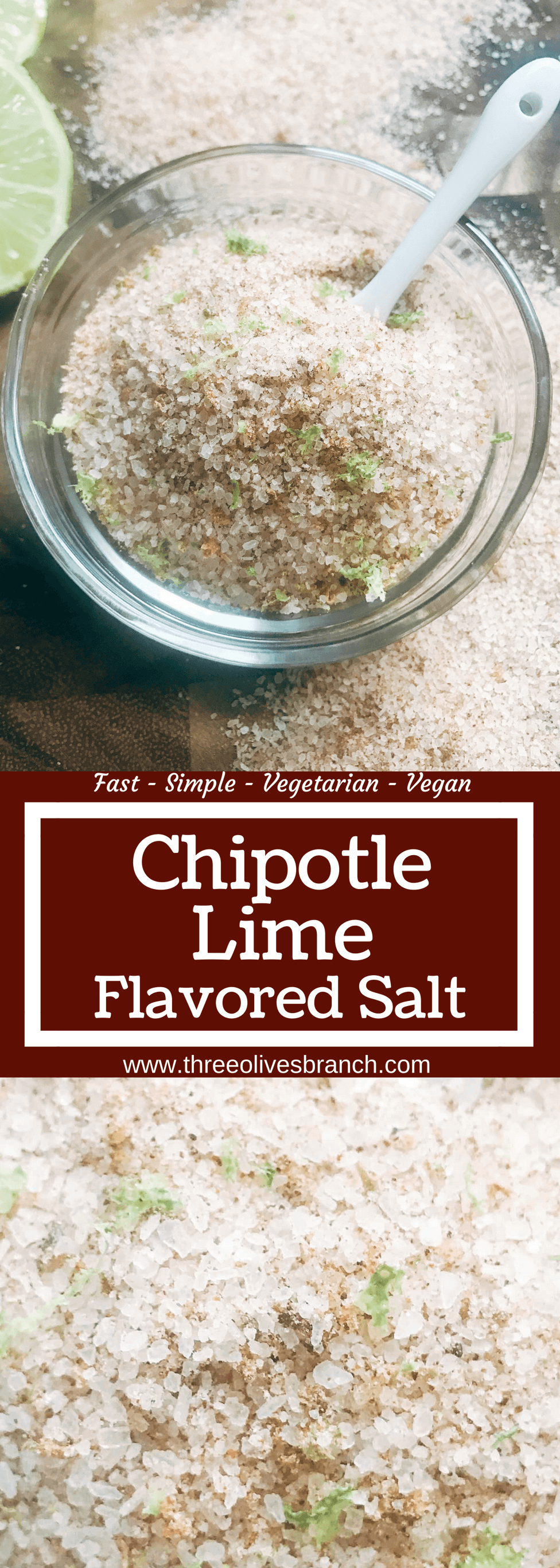 Chipotle Lime Flavored Salt Three Olives Branch