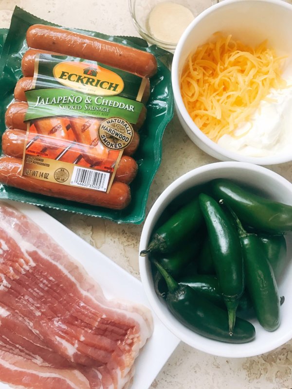 Cheddar Jalapeno Smoked Sausage Bacon Bombs Three Olives Branch