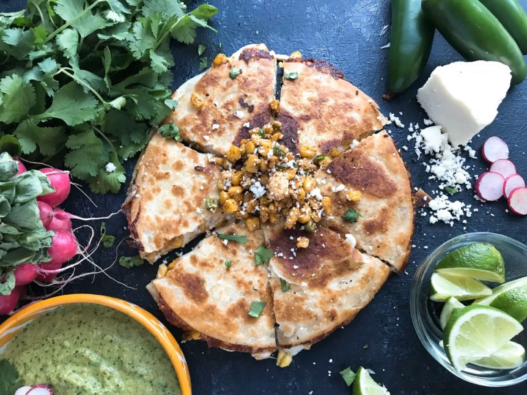 Mexican Street Corn Quesadillas Three Olives Branch