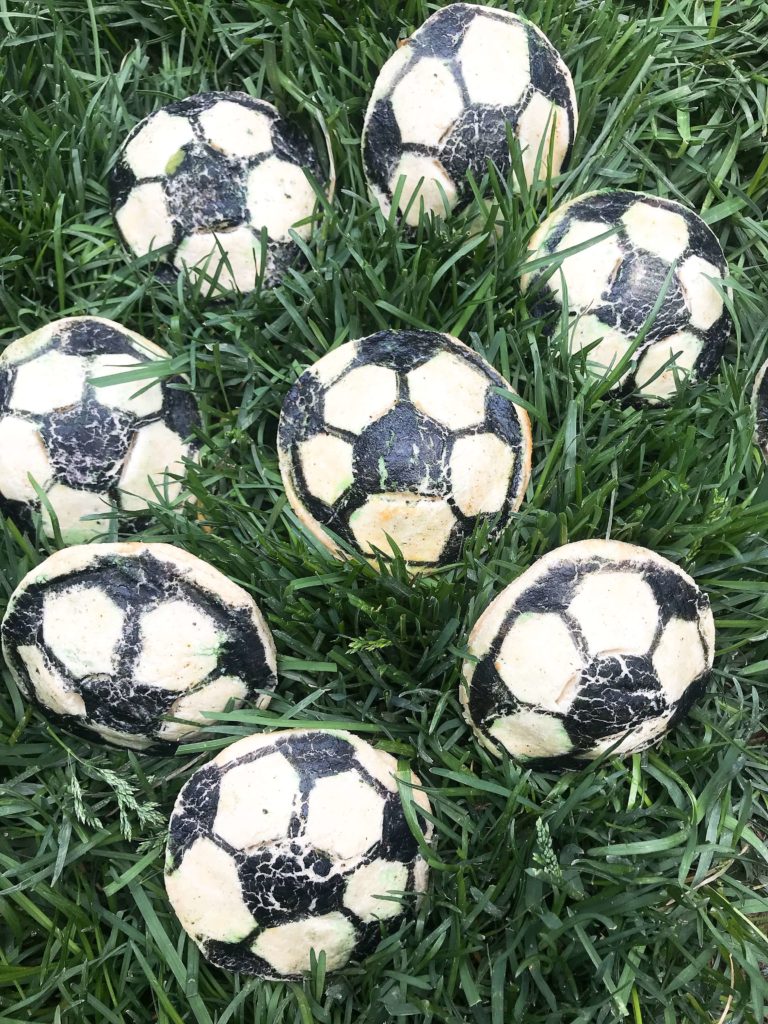 soccer ball chicken chile relleno empanadas