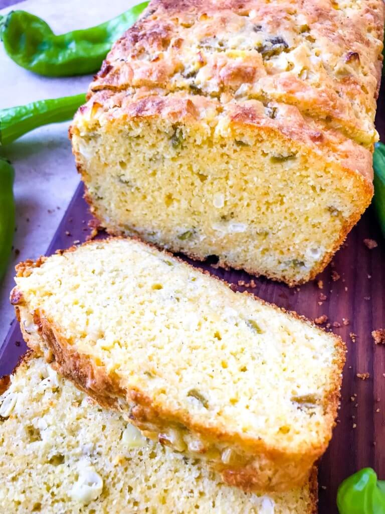 hatch green chile cheddar cornbread