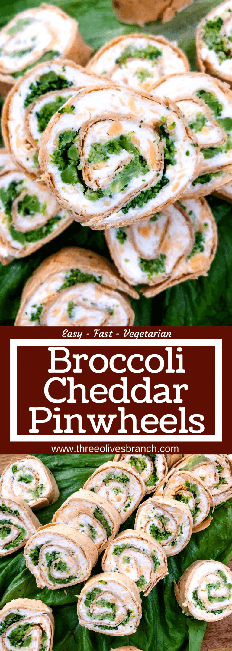 Broccoli Cheddar Pinwheels Three Olives Branch
