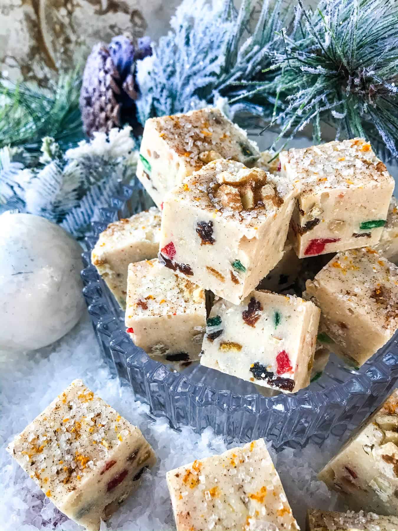 Spiced Christmas Fruitcake Fudge Three Olives Branch