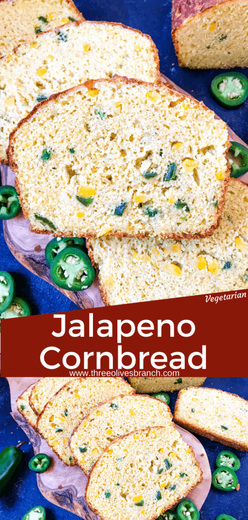 Jalapeno Cornbread is a quick bread recipe filled with peppers, corn, and cheese. Great side dish for BBQ or southern food. #jalapenopopper #cornbread