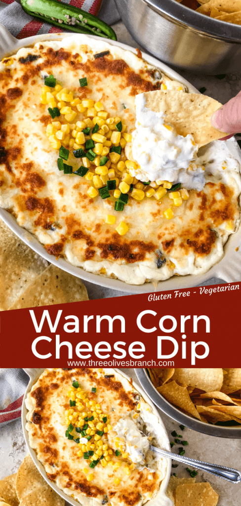 Warm Corn Cheese Dip - Three Olives Branch