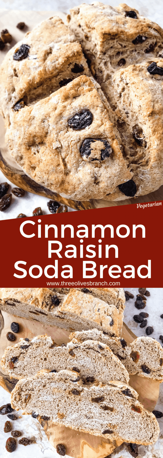Irish Cinnamon Raisin Soda Bread Mini Loaf Three Olives Branch