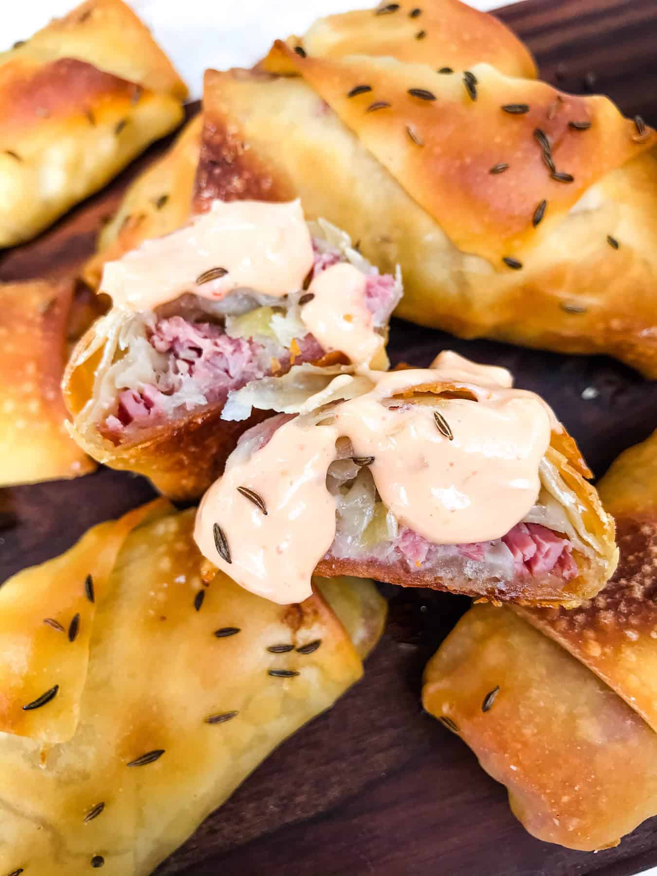 Reuben Egg Rolls Recipe - The Cookie Rookie®