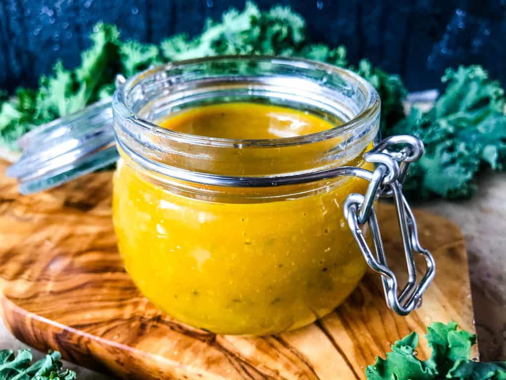 Easy Homemade Honey Mustard Sauce is a simple mustard sauce made with 5 ingredients in 5 minutes. A great condiment for any meat, bread, or vegetable and grilling BBQ season. #honeymustard #dippingsauce #mustardsauce