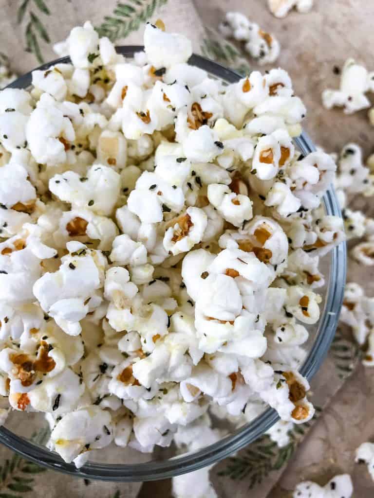 A bowl of Pizza Popcorn