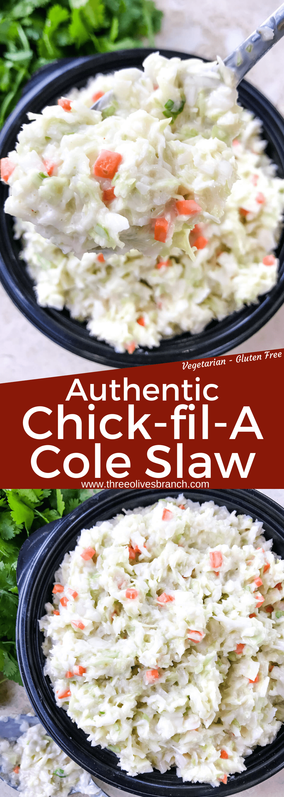 Authentic Copycat ChickfilA Cole Slaw Three Olives Branch