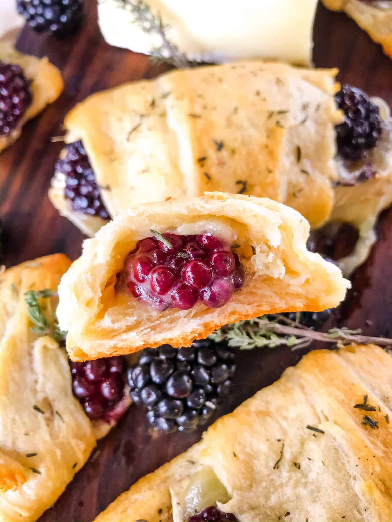 Blackberry Brie Crescent Rolls