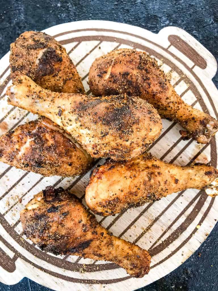 Pieces of Three Pepper Dry Rub for Chicken Drumsticks