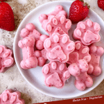 Pin of Frozen Strawberry Banana Dog Treats with title