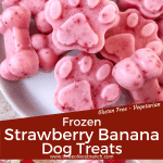 Longer pin of Frozen Strawberry Banana Dog Treats