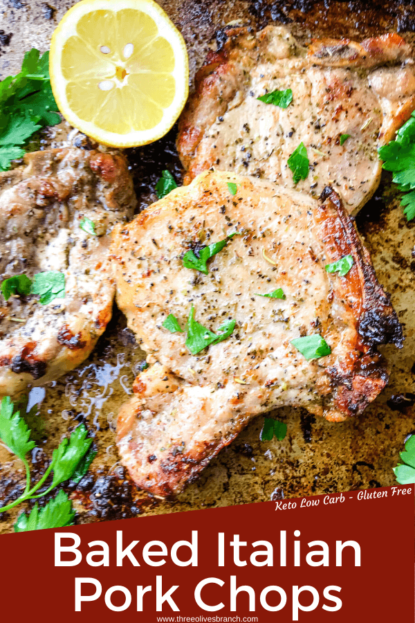 Italian Baked Pork Chops - Three Olives Branch