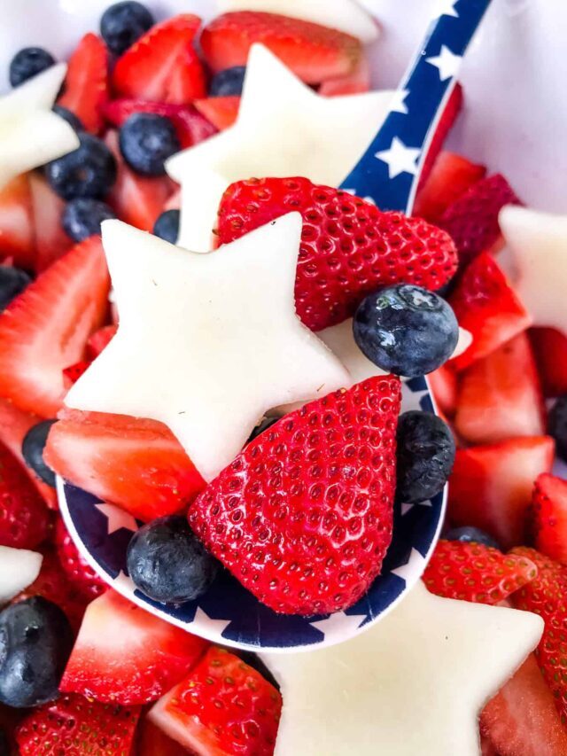 Red, White, and Blue Fruit Salad Story