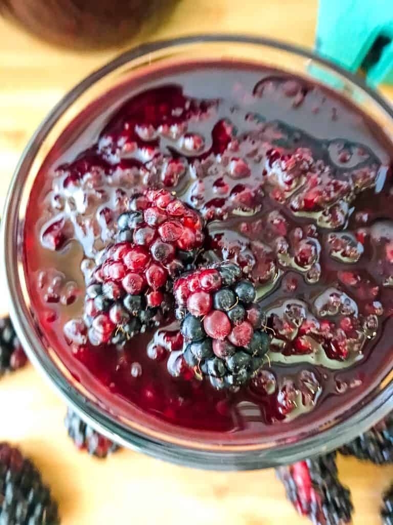 Homemade Blackberry Jam Recipe (Marionberry Jam) in a bowl