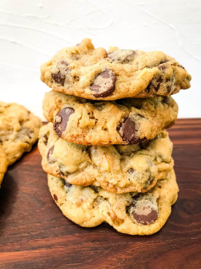 A tower of DoubleTree Cookies 