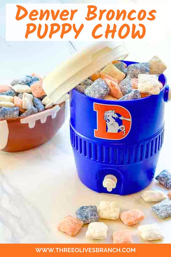Pin of Denver Broncos Puppy Chow.