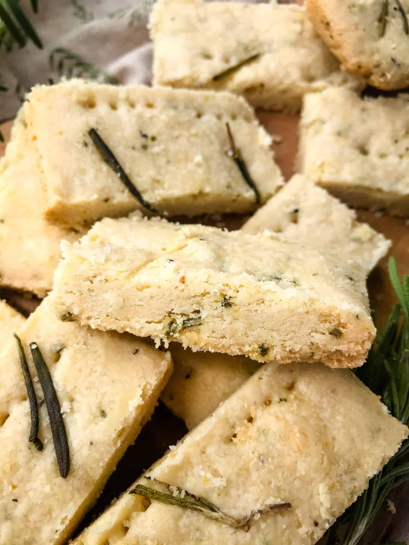 Olive Oil Rosemary Shortbread Three Olives Branch