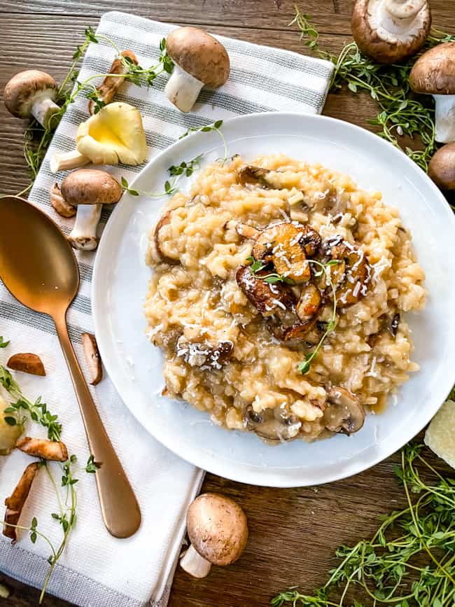 Creamy Mushroom Risotto Recipe Story Three Olives Branch