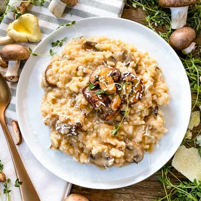 Creamy Mushroom Risotto - Three Olives Branch