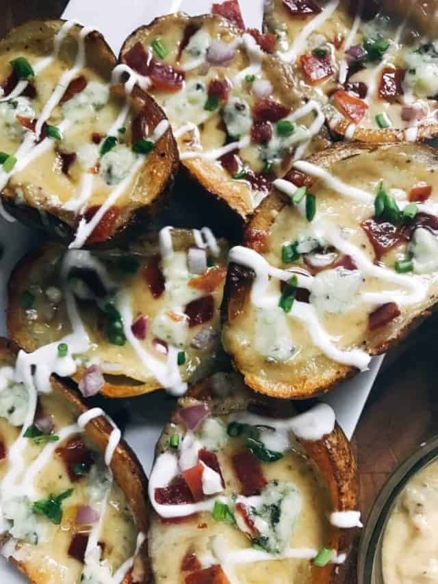 Bacon Blue Cheese Potato Skins Recipe Story