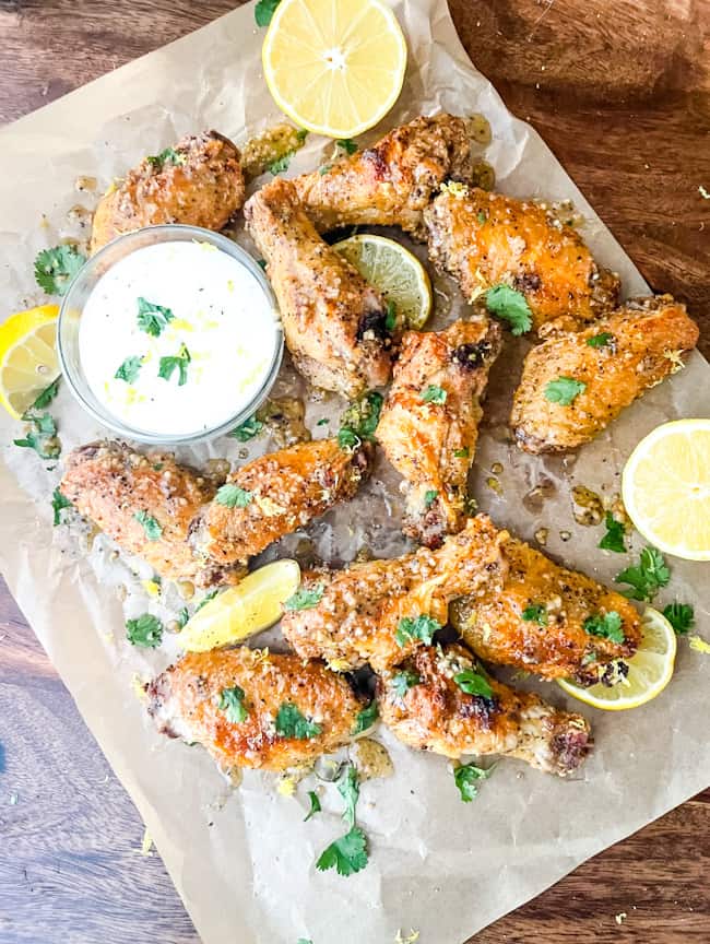 Lemon Pepper Chicken Wings Air Fryer