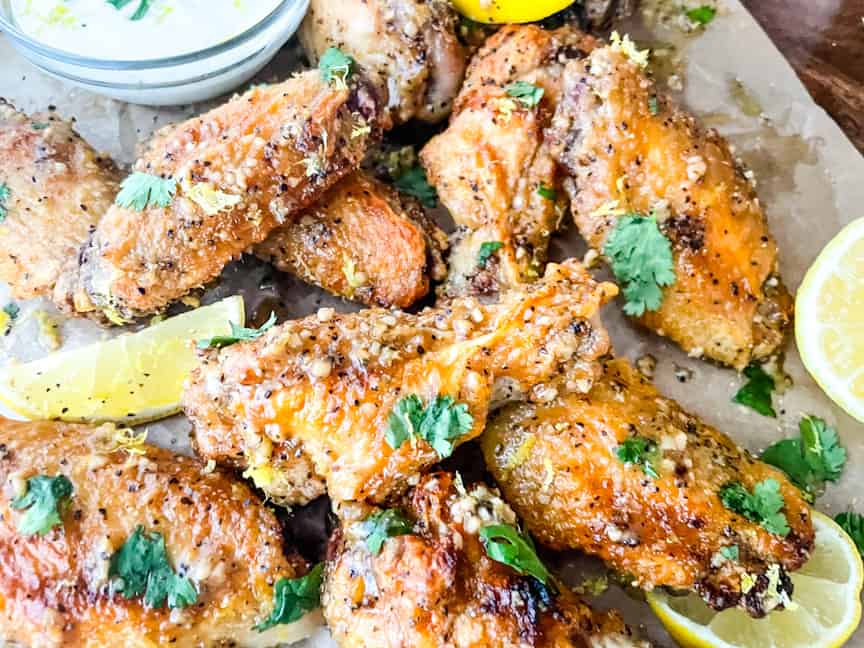 Lemon Pepper Chicken Wings Air Fryer Three Olives Branch